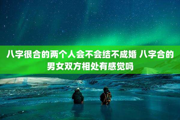 八字很合的两个人会不会结不成婚 八字合的男女双方相处有感觉吗