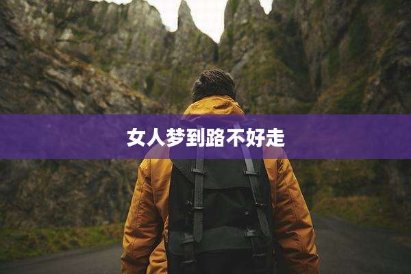 女人梦到路不好走