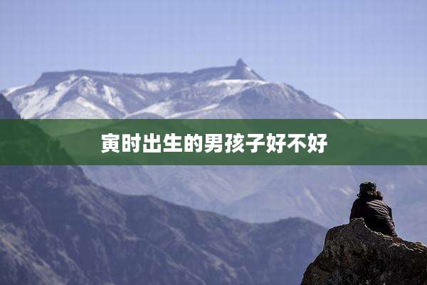 寅时出生的男孩子好不好