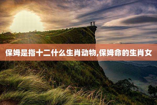 保姆是指十二什么生肖动物,保姆命的生肖女
