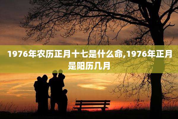 1976年农历正月十七是什么命,1976年正月是阳历几月