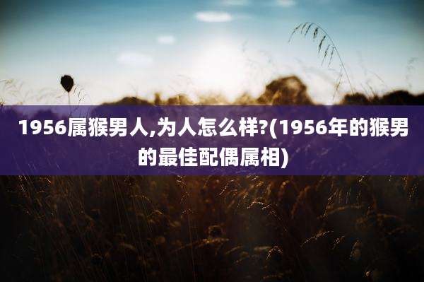 1956属猴男人,为人怎么样?(1956年的猴男的最佳配偶属相)