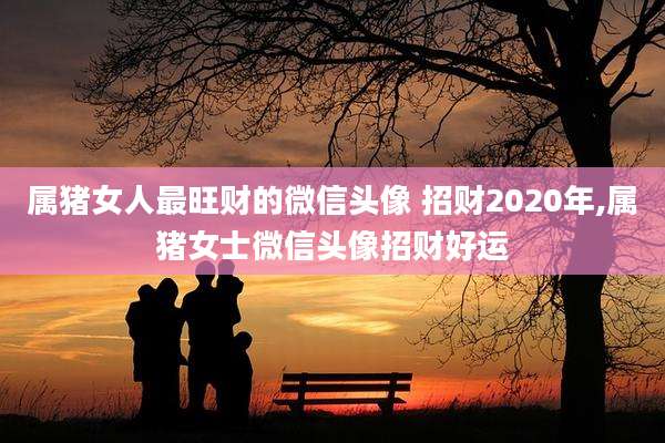 属猪女人最旺财的微信头像 招财2020年,属猪女士微信头像招财好运
