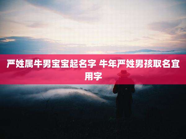 严姓属牛男宝宝起名字 牛年严姓男孩取名宜用字