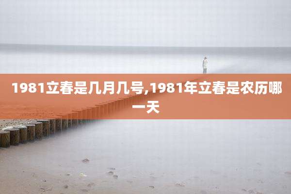 1981立春是几月几号,1981年立春是农历哪一天