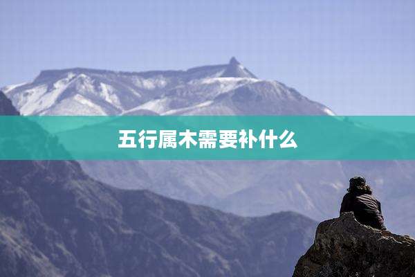 五行属木需要补什么