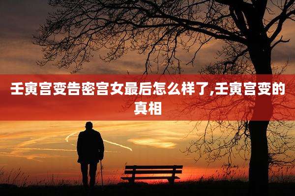 壬寅宫变告密宫女最后怎么样了,壬寅宫变的真相