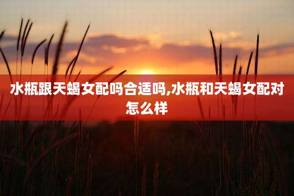 水瓶跟天蝎女配吗合适吗,水瓶和天蝎女配对怎么样