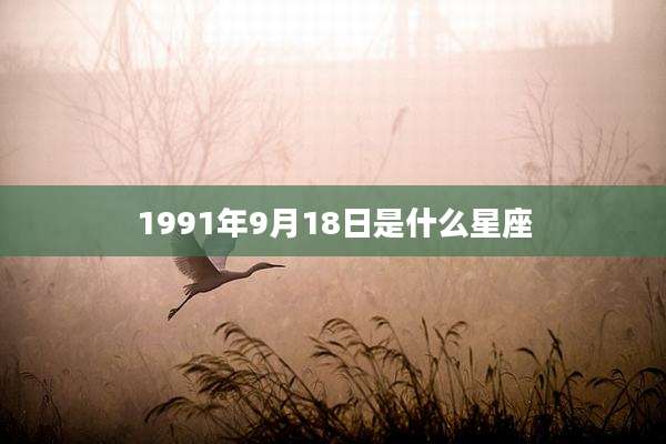1991年9月18日是什么星座