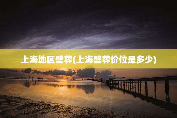上海地区壁葬(上海壁葬价位是多少)