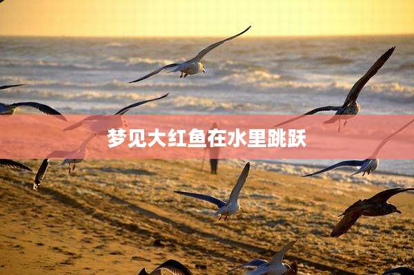 梦见大红鱼在水里跳跃