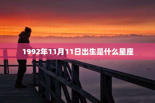 1992年11月11日出生是什么星座