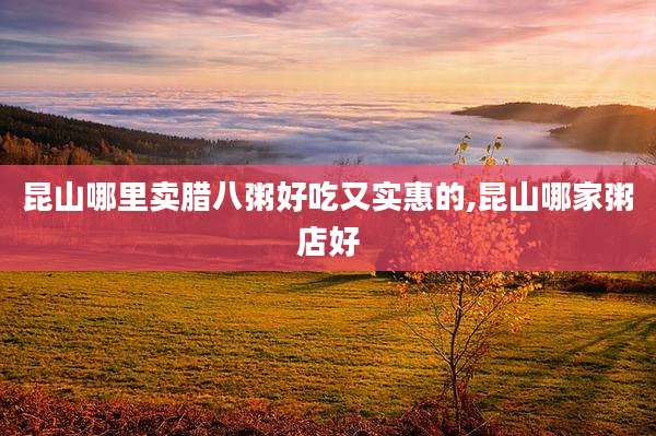 昆山哪里卖腊八粥好吃又实惠的,昆山哪家粥店好