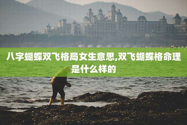 八字蝴蝶双飞格局女生意思,双飞蝴蝶格命理是什么样的