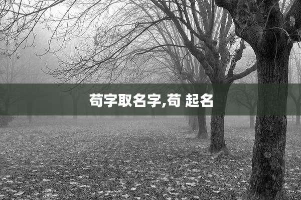 苟字取名字,苟 起名
