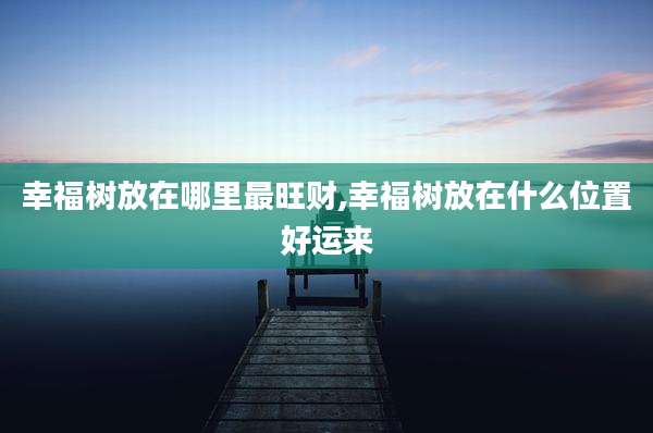 幸福树放在哪里最旺财,幸福树放在什么位置好运来