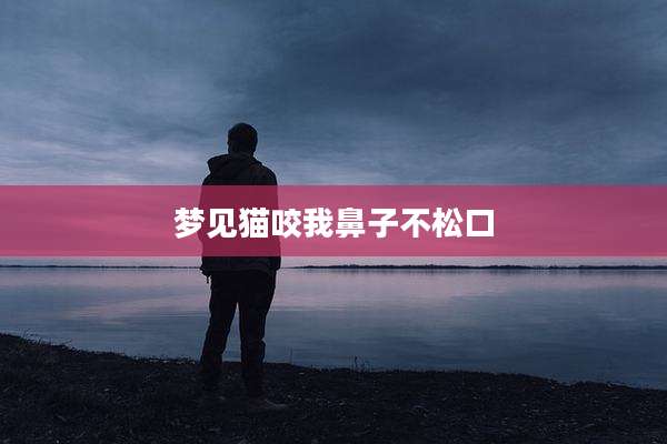 梦见猫咬我鼻子不松口