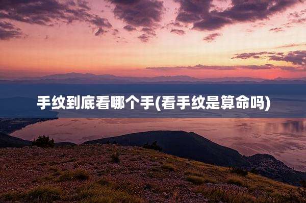 手纹到底看哪个手(看手纹是算命吗)