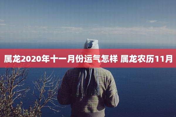 属龙2020年十一月份运气怎样 属龙农历11月