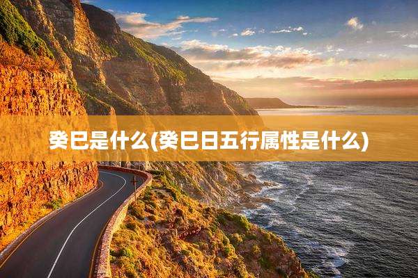 癸巳是什么(癸巳日五行属性是什么)