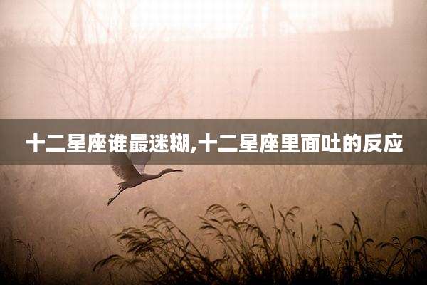 十二星座谁最迷糊,十二星座里面吐的反应