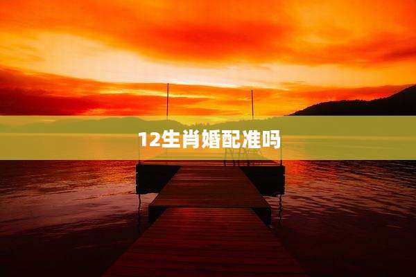 12生肖婚配准吗