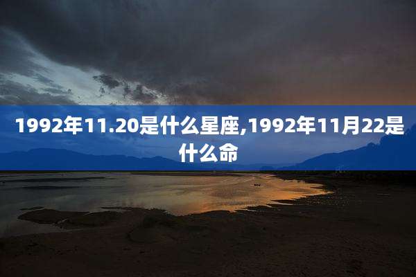 1992年11.20是什么星座,1992年11月22是什么命