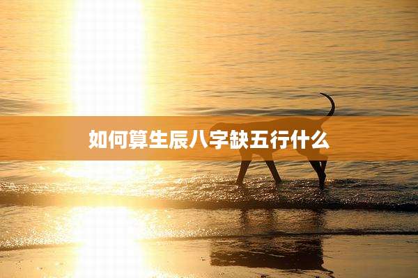 如何算生辰八字缺五行什么