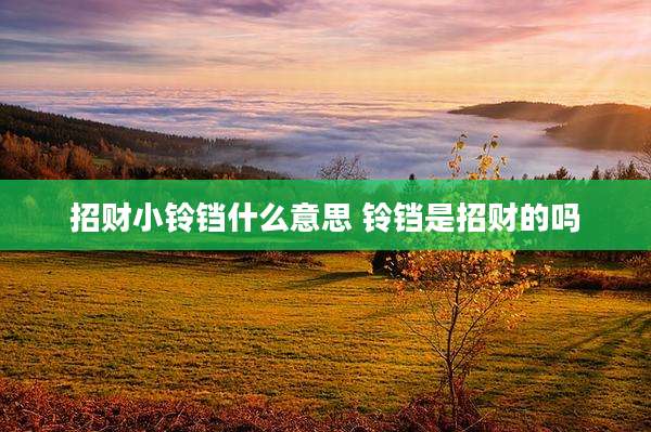 招财小铃铛什么意思 铃铛是招财的吗