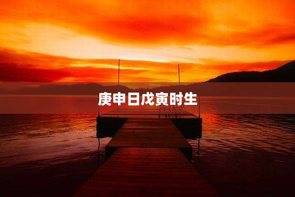 庚申日戊寅时生