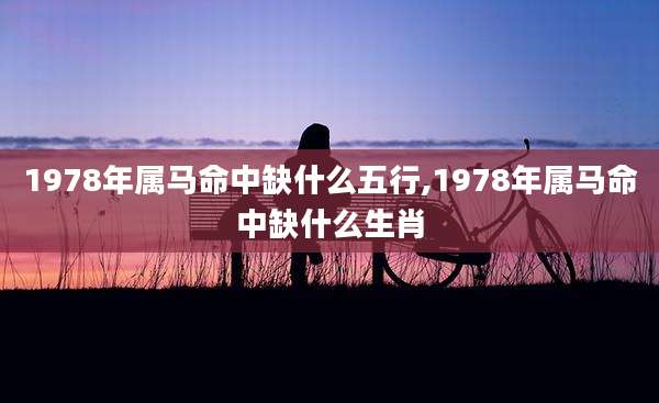 1978年属马命中缺什么五行,1978年属马命中缺什么生肖