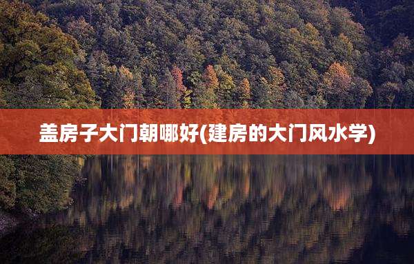 盖房子大门朝哪好(建房的大门风水学)