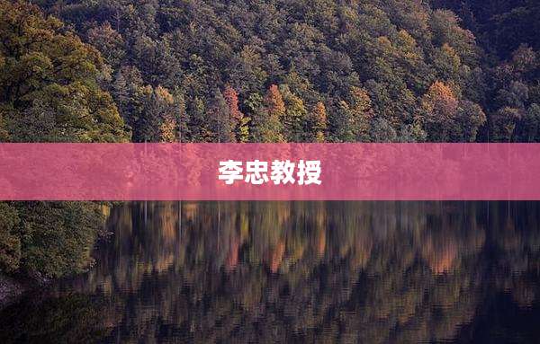 李忠教授