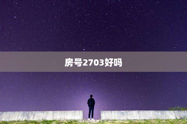 房号2703好吗