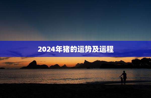 2024年猪的运势及运程