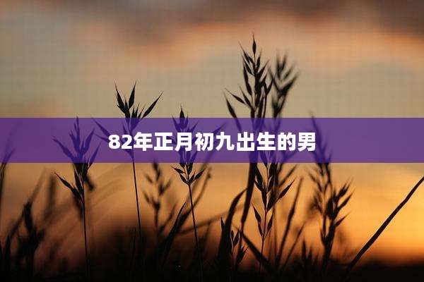 82年正月初九出生的男