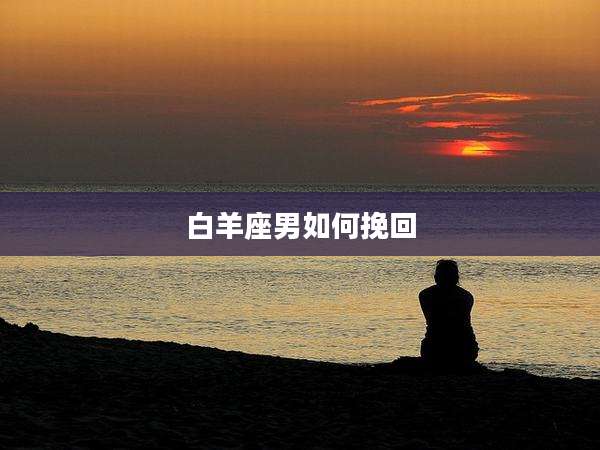 白羊座男如何挽回
