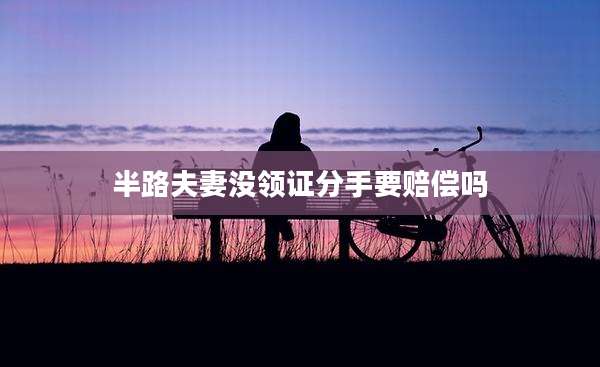 半路夫妻没领证分手要赔偿吗