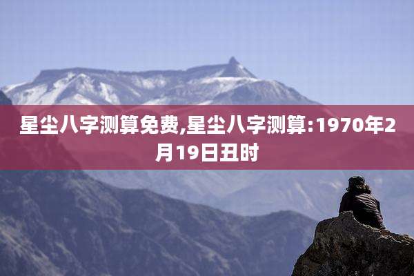星尘八字测算免费,星尘八字测算:1970年2月19日丑时