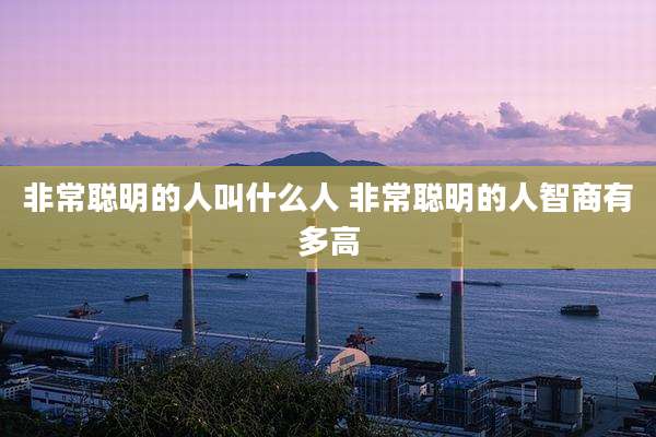 非常聪明的人叫什么人 非常聪明的人智商有多高