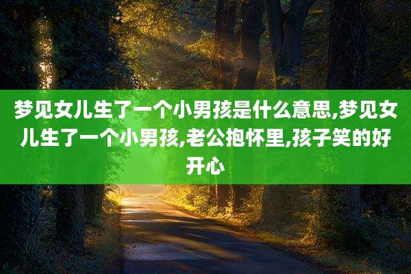 梦见女儿生了一个小男孩是什么意思,梦见女儿生了一个小男孩,老公抱怀里,孩子笑的好开心