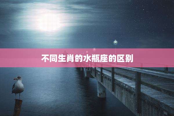 不同生肖的水瓶座的区别