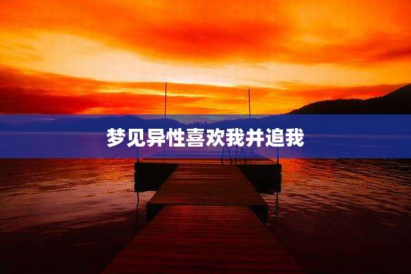 梦见异性喜欢我并追我