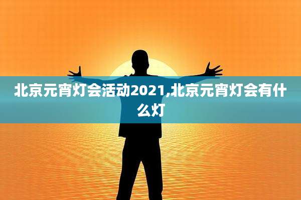 北京元宵灯会活动2021,北京元宵灯会有什么灯