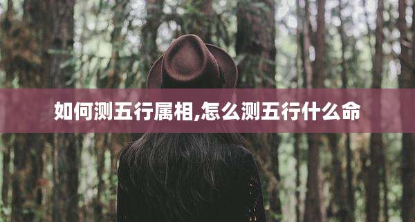 如何测五行属相,怎么测五行什么命