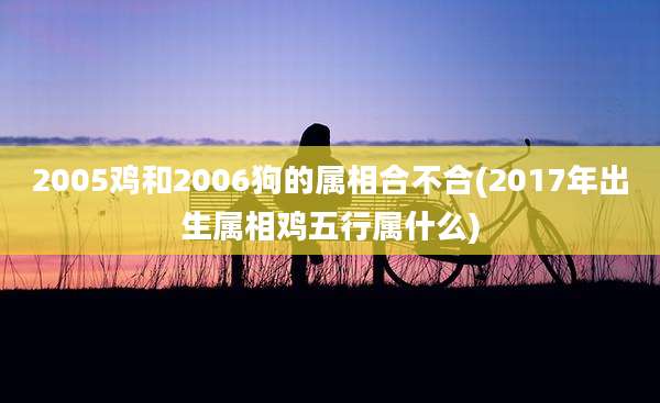 2005鸡和2006狗的属相合不合(2017年出生属相鸡五行属什么)