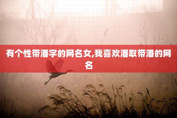 有个性带潘字的网名女,我喜欢潘取带潘的网名
