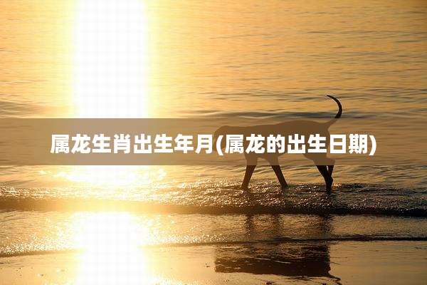 属龙生肖出生年月(属龙的出生日期)