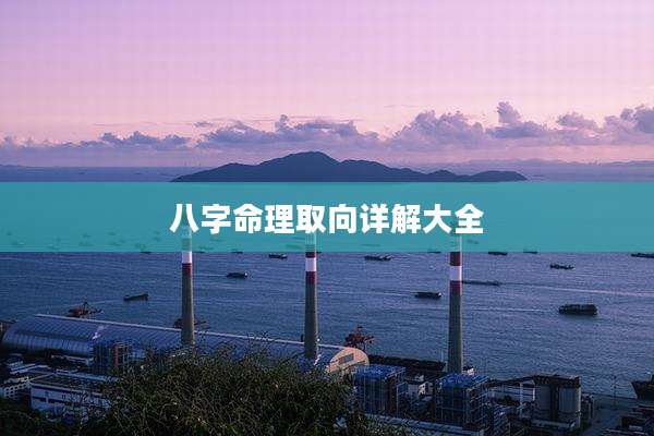 八字命理取向详解大全