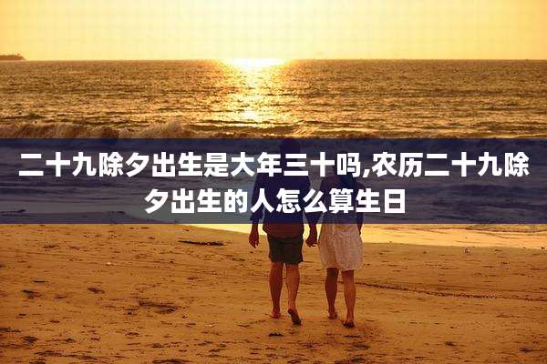 二十九除夕出生是大年三十吗,农历二十九除夕出生的人怎么算生日